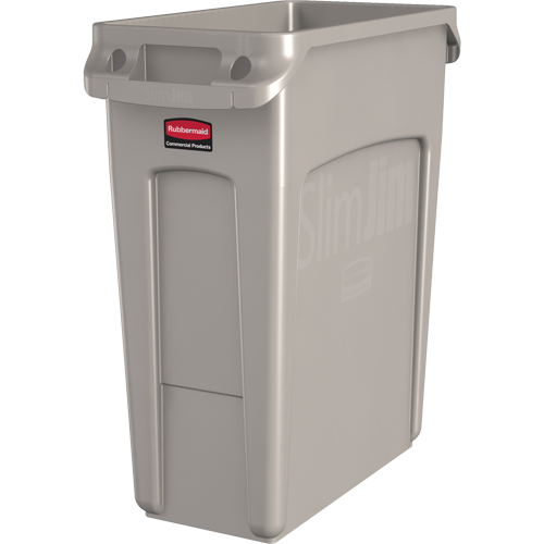 Contenants Slim Jim avec canaux de ventilation, De bureau, Poly&eacute;thyl&egrave;ne, 16 gal. US Distribution Élite MP