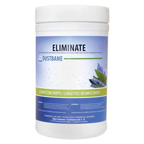Eliminate Virucide Wipes, 7" x 8", 180 Count Distribution Élite MP