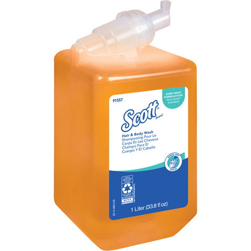 Savon pour le corps et les cheveux Essential de Scott, 1000 ml, Fraîcheur, Bouteille Distribution Élite MP