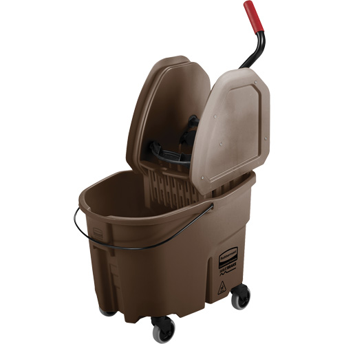 WaveBrake&reg; Mop Bucket & Wringer Combo Pack, Down Press, 8.75 US Gal.(35 Quart), Brown Distribution Élite MP