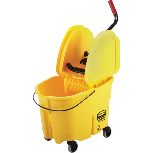 WaveBrake&reg; Mop Bucket & Wringer Combo Pack, Down Press, 8.75 US Gal.(35 Quart), Yellow Distribution Élite MP