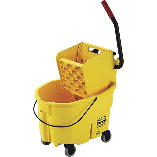 WaveBrake&reg; Mop Bucket and Wringer, Side Press, 6.5 US Gal. (26 Quart), Yellow Distribution Élite MP