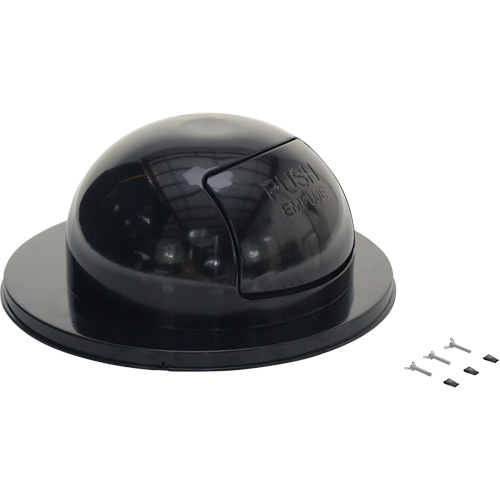 Couvercle pour baril &agrave; d&eacute;chets, Couvercle bomb&eacute;, M&eacute;tal, Convient aux contenants 23-1/2" dia. Distribution Élite MP
