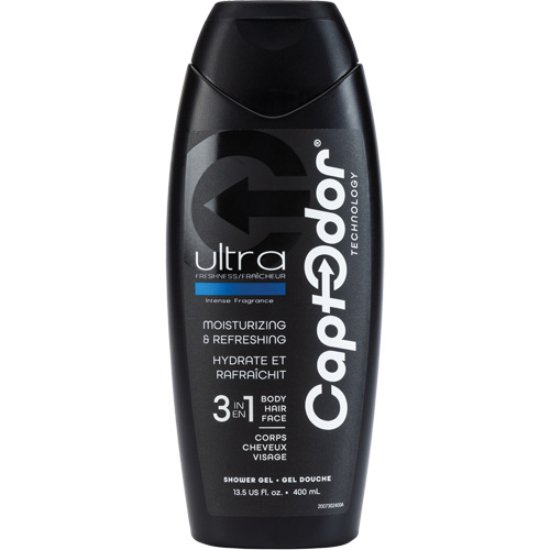 Gel douche 3 en 1, 400 ml, Ultra fraîcheur, Bouteille Distribution Élite MP