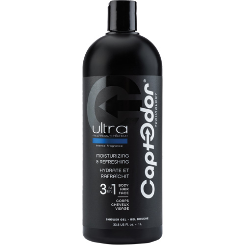 Gel douche 3 en 1, 1000 ml, Ultra fraîcheur, Bouteille Distribution Élite MP