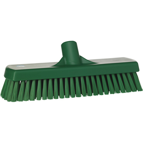 Brosse &agrave; r&eacute;curer pour planchers et murs, Crins Ferme, 12", Polyester, Vert Distribution Élite MP