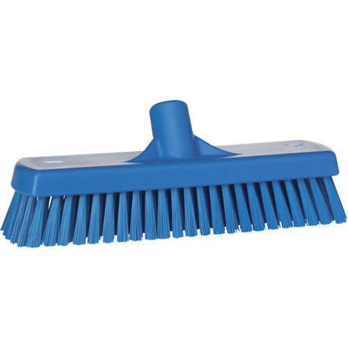 Deck & Wall Scrub Brush, Stiff Bristles, 12", Polyester, Blue Distribution Élite MP