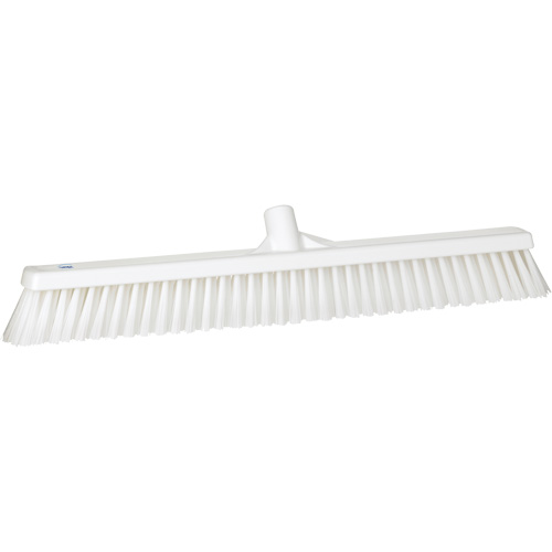 Combo Bristle Push Broom, Coarse/Fine Bristles, 24", Polyester, White Distribution Élite MP