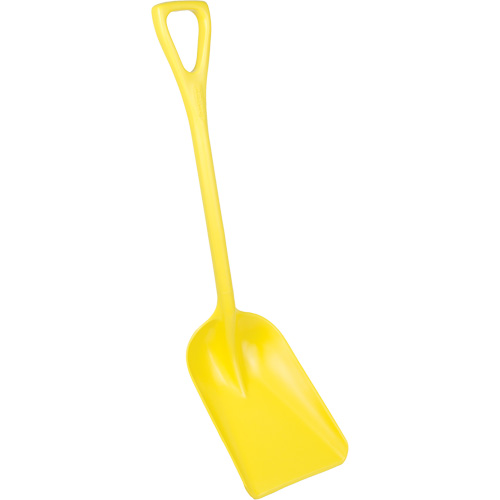 One-Piece Hygienic Shovel, 10" x 6" Blade, 37-1/2" Length, Plastic, Yellow Distribution Élite MP
