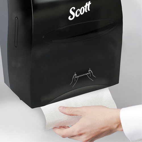 Distributeur d'essuie-mains Essential de Scott, Manuel/Sans contact, 12,63" la x 10,2" p x 16,13" h Distribution Élite MP