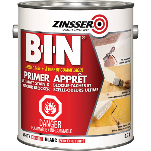 B-I-N&reg; Shellac-Base Sealer Primer, 3.7 L, Gallon, Tintable White Distribution Élite MP
