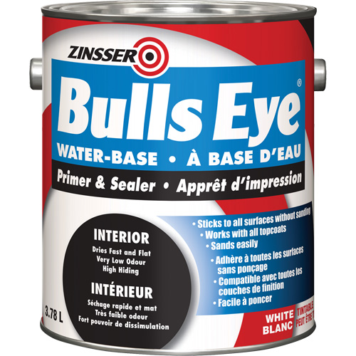 Appr&ecirc;t &agrave; base d'eau Bulls Eye, 3,78 L, Gallon, Blanc Distribution Élite MP
