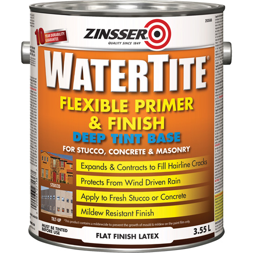 Couche primaire et de finition flexible et r&eacute;sistante aux intemp&eacute;ries Watertite, 3,55 L, Gallon, Base &agrave; ton fonc&eacute; Distribution Élite MP