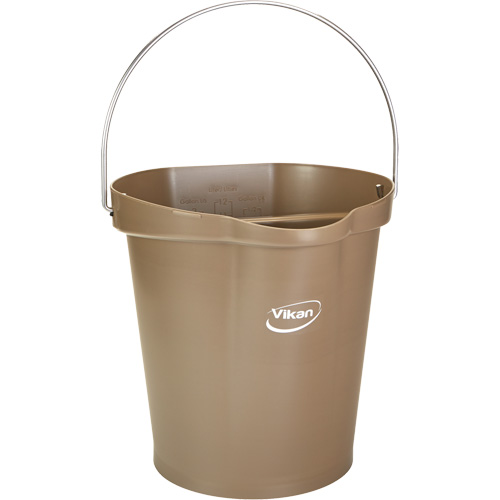 Seau pour l'hygi&egrave;ne des aliments, Brun, 3 gal. US Distribution Élite MP