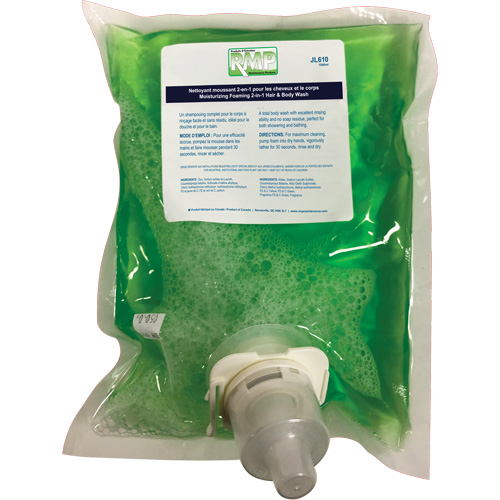 Savon hydratant pour le corps et les cheveux, 1 L, Pomme verte, Sac-cartouche Distribution Élite MP