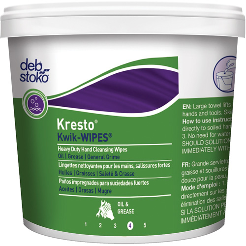 Serviettes Kresto Kwik-Wipes, 130 lingettes, 12" x 10" Distribution Élite MP