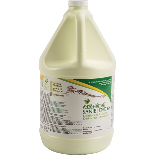 SaniBlend 66 Concentrated Disinfectant Cleaner, 4 L, Jug Distribution Élite MP