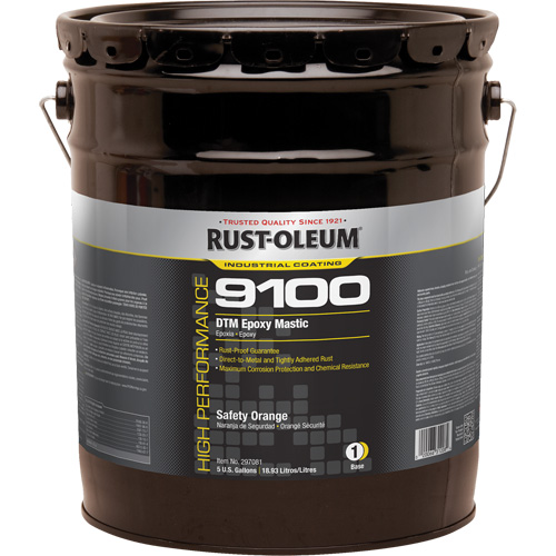 Base de mastic &eacute;poxy DTM du syst&egrave;me 9100, Orange s&eacute;curit&eacute;, 5 gal., Seau Distribution Élite MP