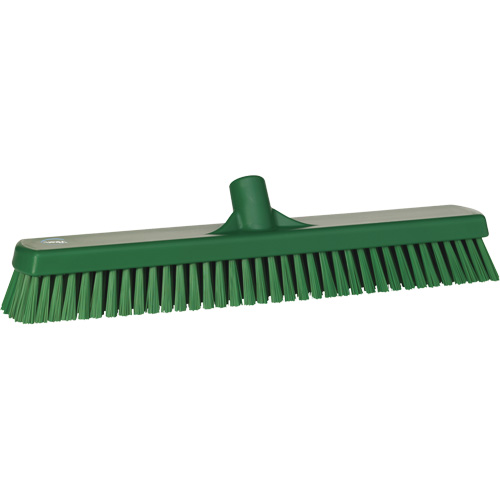 Brosse &agrave; r&eacute;curer pour planchers et murs, Crins Ferme, 19", Polyester, Vert Distribution Élite MP
