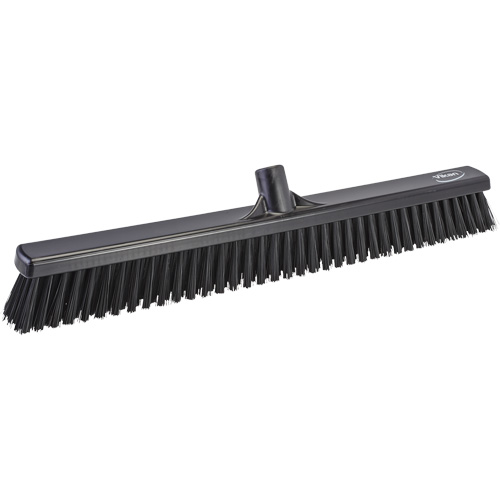 Combo Bristle Push Broom Head, Coarse/Fine Bristles, 24", Polyester, Black Distribution Élite MP