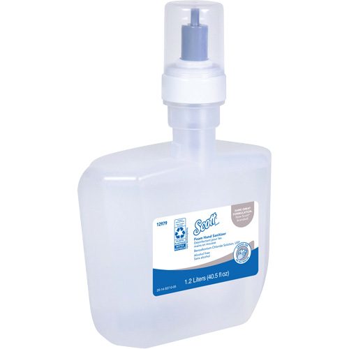 D&eacute;sinfectant en mousse sans alcool pour les mains Essential de Scott, 1200 ml, Cartouche de recharge, 0% alcool Distribution Élite MP