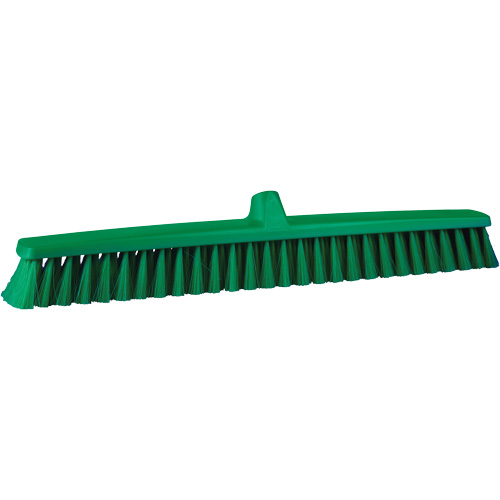 ColorCore Push Broom, Fine Bristles, 24", Polypropylene, Green Distribution Élite MP