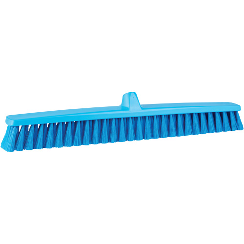 ColorCore Push Broom, Fine Bristles, 24", Polypropylene, Blue Distribution Élite MP