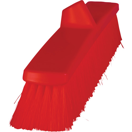ColorCore Push Broom, Fine Bristles, 24", Polypropylene, Red Distribution Élite MP