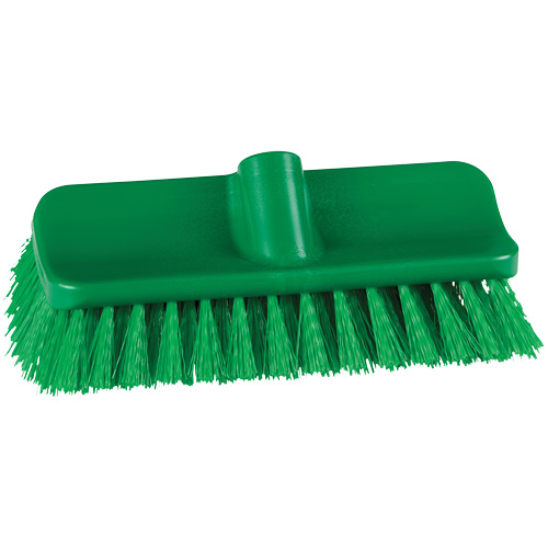 Brosse &agrave; angle double ColorCore pour surfaces hautes et basses, Soies Ferme, Longueur de 10", Vert Distribution Élite MP