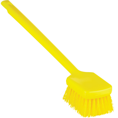 Brosse &agrave; manche long ColorCore, Soies Ferme, Longueur de 20", Jaune Distribution Élite MP