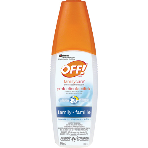 Insectifuge Off! Protection familiale &agrave; parfum de Vague d&eacute;t&eacute;, DEET &agrave; 7 %, Vaporisateur, 175 ml Distribution Élite MP