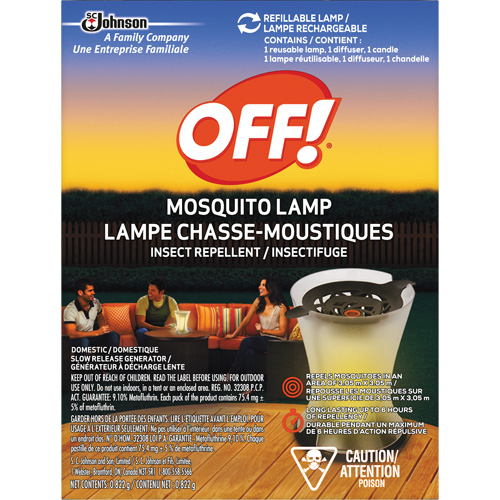 OFF! PowerPad&reg; Mosquito Repellent Lamp, DEET Free, Lamp, 0.822 g Distribution Élite MP