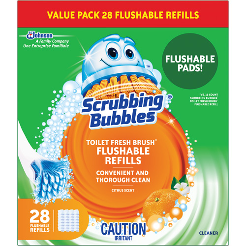 Recharge de tampons pour la brosse pour cuvettes Scrubbing Bubbles Fresh Brush, Recharge Distribution Élite MP