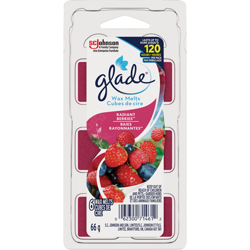 Cubes de cire parfum&eacute;e Glade, Radiant Berries Distribution Élite MP