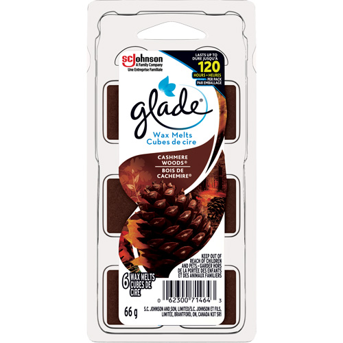 Cubes de cire parfum&eacute;e Glade, Bois de cachemire Distribution Élite MP