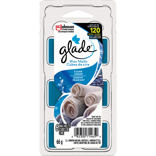 Cubes de cire parfum&eacute;e Glade, Lessive fraîche  Distribution Élite MP