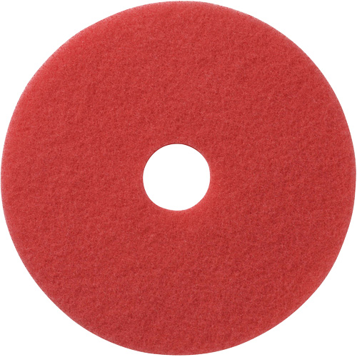 Floor Pads, 12", Buffing, Red Distribution Élite MP
