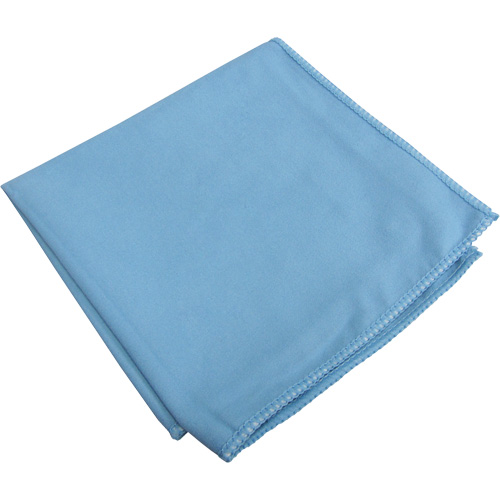 Specialty Glass & Mirror Suede Cloths, Microfibre, Blue Distribution Élite MP