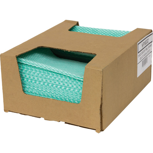 SaniWorks&reg; Choice Counter Cloths, Green/White Distribution Élite MP