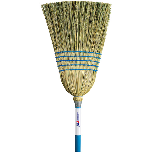 Light-Duty Indoor/Outdoor Corn Broom, 5-String, Wood Handle Distribution Élite MP