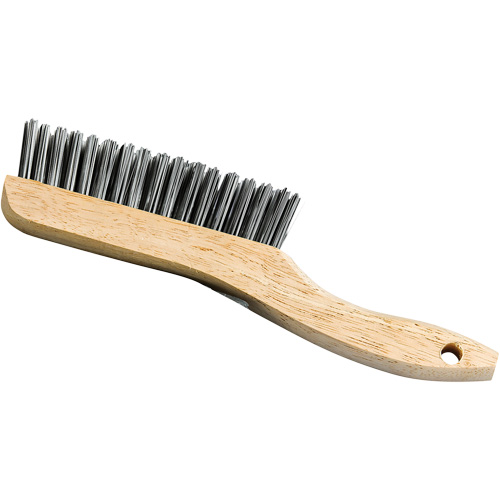 Shoe Handle Scratch Brush, Steel, 4 x 16 Wire Rows, 9-3/4" Long Distribution Élite MP