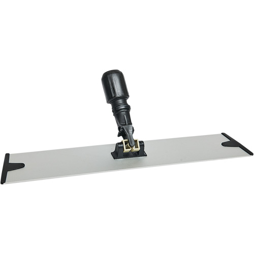 Support de vadrouille &agrave; &eacute;pousseter en microfibres &agrave; boucles et crochets, 18", Aluminium Distribution Élite MP