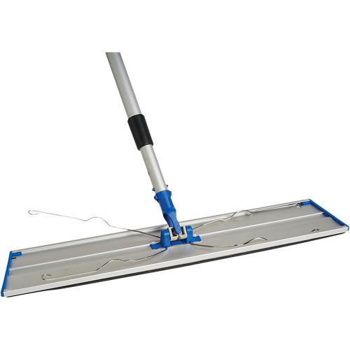 Support de vadrouille &agrave; &eacute;pousseter Static Attack avec manche t&eacute;lescopique, 24", Aluminium Distribution Élite MP