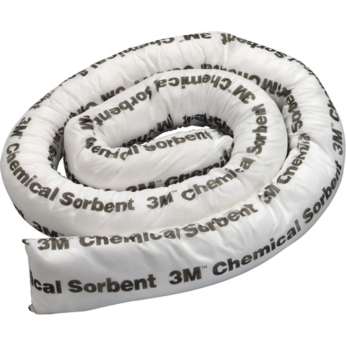 Chemical Sorbent Mini-Boom, Hazmat, 8' L x 3" W, 15.5 gal Absorbancy Distribution Élite MP