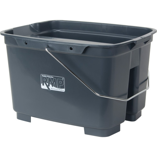 Dual Compartment Bucket, 4.75 US Gal. (19 qt.) Capacity, Grey Distribution Élite MP