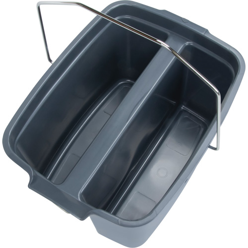 Dual Compartment Bucket, 4.75 US Gal. (19 qt.) Capacity, Grey Distribution Élite MP