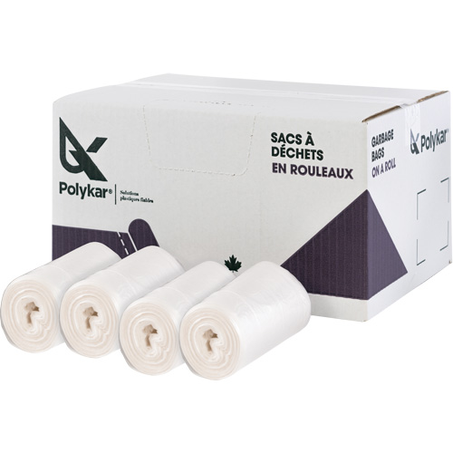 High Density Garbage Bags, Utility, 36" W x 26" L, 13 microns, Frosted, 45 L (12 Gal.) Capacity Distribution Élite MP