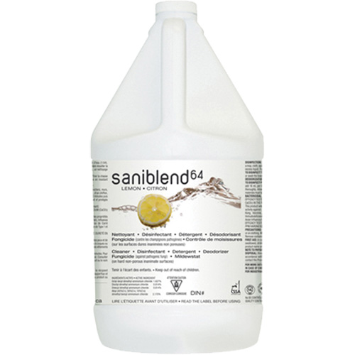 SaniBlend 64 Disinfectant Cleaner, 4 L, Jug Distribution Élite MP