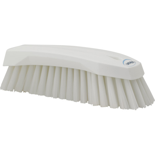 Large Angled Hand Brush, Stiff Bristles, 8" Long, White Distribution Élite MP