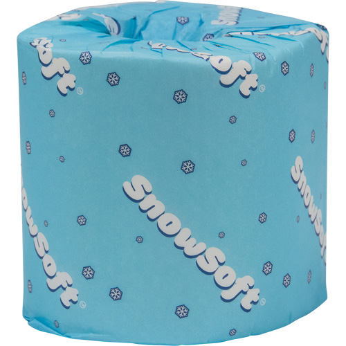 Papier hygi&eacute;nique de premi&egrave;re qualit&eacute; Snow Soft, 2 Pli, 420 Feuilles/Rouleu, Longueur 122', Blanc Distribution Élite MP